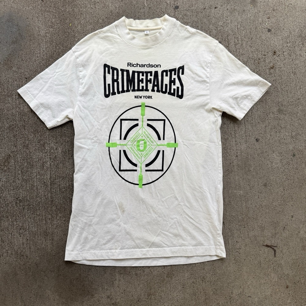 Richardson New York Crimefaces Tee Shirt White Medium What Hood Is This?